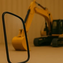 تولید شیشه کابین بیل مکانیکی